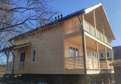 Фото со стройплощадок - Каркасный дом 8х11 м.