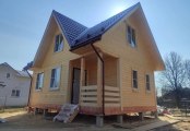 Фото со стройплощадок - Каркасный дом 6х8 м.