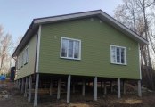 Фото со стройплощадок - Каркасный дом 9х12,5 м.