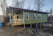 Фото со стройплощадок - Каркасный дом 9х12,5 м.