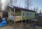 Фото со стройплощадок - Каркасный дом 9х12,5 м.