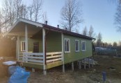 Фото со стройплощадок - Каркасный дом 9х12,5 м.