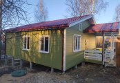 Фото со стройплощадок - Каркасный дом 9х12,5 м.