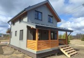 Фото со стройплощадок - Каркасный дом 6х9 м.