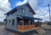 Фото со стройплощадок - Каркасный дом 6х9 м.