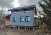 Фото со стройплощадок - Каркасный дом 6х9 м.