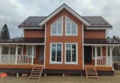 Фото со стройплощадок - Каркасный дом7,5х12 м.