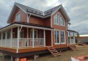 Фото со стройплощадок - Каркасный дом7,5х12 м.