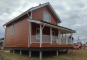 Фото со стройплощадок - Каркасный дом7,5х12 м.