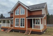 Фото со стройплощадок - Каркасный дом7,5х12 м.