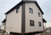Фото со стройплощадок - Каркасный дом 10,5х11 м.