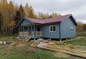 Фото со стройплощадок - Каркасный дом 10.5х11.5 м.