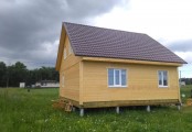 Фото со стройплощадок - Каркасный дом 8х8 м.