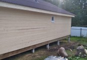 Фото со стройплощадок - Каркасный дом 9х10 м.
