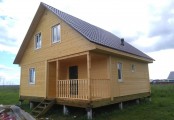 Фото со стройплощадок - Каркасный дом 8х8 м.