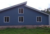 Фото со стройплощадок - Каркасный дом 13.5х12.5 м.