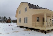 Фото со стройплощадок - Каркасный дом 9х11 м