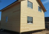 Фото со стройплощадок - Каркасный дом 8х8 м.