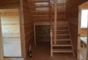 Фото со стройплощадок - Дом из бруса 9х9 м.