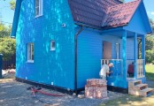 Фото со стройплощадок - Каркасный дом 6х7 м.