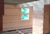 Фото со стройплощадок - Дом из бруса 8х9 м.