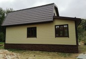 Фото со стройплощадок - Каркасный дом 8х11 м.