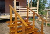Фото со стройплощадок - Каркасный дом 8х9 м.