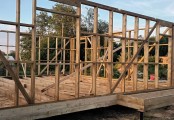 Фото со стройплощадок - Каркасный дом 9х10 м.
