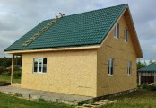 Фото со стройплощадок - Каркасный дом 8х8.5 м.