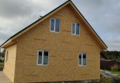 Фото со стройплощадок - Каркасный дом 8х8.5 м.