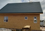 Фото со стройплощадок - Каркасный дом 8х8.5 м.