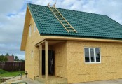 Фото со стройплощадок - Каркасный дом 8х8.5 м.