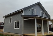 Фото со стройплощадок - Каркасный дом 9х13 м.