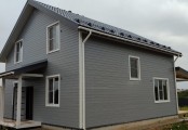 Фото со стройплощадок - Каркасный дом 9х13 м.
