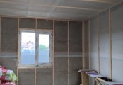 Фото со стройплощадок - Каркасный дом 9х13 м.