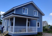 Фото со стройплощадок - Каркасный дом 9х10 м.