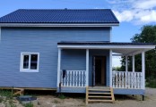Фото со стройплощадок - Каркасный дом 9х10 м.