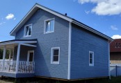 Фото со стройплощадок - Каркасный дом 9х10 м.