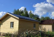 Фото со стройплощадок - Каркасный дом 7.2х8 м.