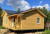 Фото со стройплощадок - Каркасный дом 7.2х8 м.