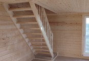 Фото со стройплощадок - Дом из бруса 9х11 м.