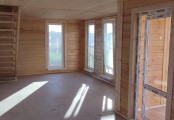 Фото со стройплощадок - Дом из бруса 9х11 м.