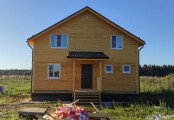 Фото со стройплощадок - Дом из бруса 9х11 м.