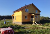 Фото со стройплощадок - Дом из бруса 9х11 м.