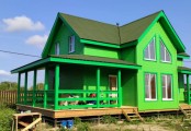 Фото со стройплощадок - Каркасный дом 7.5х12.5 м