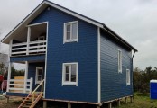 Фото со стройплощадок - Каркасный дом 8х8 м 