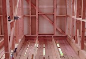 Фото со стройплощадок - Каркасный дом 8х8 м 