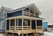 Фото со стройплощадок - Каркасный дом 7х11.5 м.