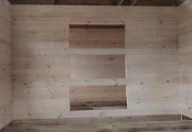 Фото со стройплощадок - Дом из бруса 7,5х8 м.