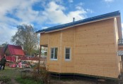 Фото со стройплощадок - Каркасный дом 9х11.5 м.
